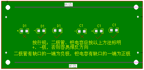 關(guān)于二極管、鉭電容的極性標(biāo)注